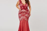 Ide Gamis Pesta Pernikahan Xtd6 Dressv Burgundy V Neck Plus Ukuran Gaun Malam Elegan Murah Mermaid Lace Gaun Pesta Pernikahan formal Trumpet evening Dresses Di evening Dresses Dari