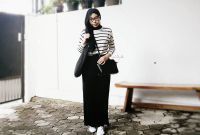 Inspirasi Bridesmaid Indonesia Hijab S1du Black Hijab Outfit