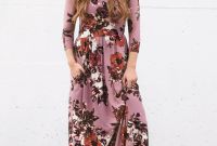 Inspirasi Desain Bridesmaid Hijab Dddy Classic Rose Maxi Dress