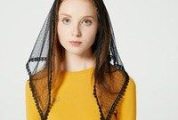 Inspirasi Desain Bridesmaid Hijab J7do Aliexpress Buy Design Women soft Black White Lace