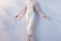 Inspirasi Gamis Untuk Pesta Pernikahan Zwdg Us $43 68 Off Pesta Pernikahan Cheongsam oriental Gaun Malam Tradisional Cina Wanita Elegan Qipao Seksi Jubah Panjang Retro Vestido S M L Xl Xxl