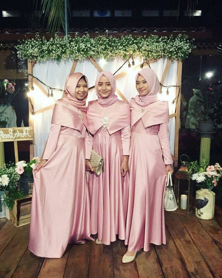 38 Design Model Baju Gamis Pernikahan Ragam Muslim