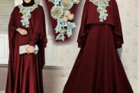 Inspirasi Model Gamis Untuk Acara Pernikahan 0gdr Model Baju Gamis Pesta Pernikahan 2017 Mawar