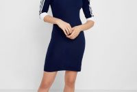 Inspirasi Ootd Hijab Bridesmaid Bqdd 3 Stripes Dress