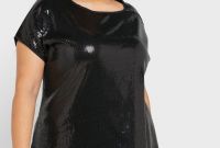 Inspirasi Ootd Hijab Bridesmaid Budm Crew Neck Sequin T Shirt