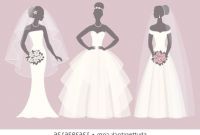 Model Bridesmaid Hijab Batik S5d8 Fashion Illustration Bride Stock S &amp; Vectors