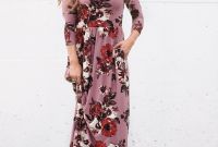 Model Design Bridesmaid Hijab 0gdr Classic Rose Maxi Dress