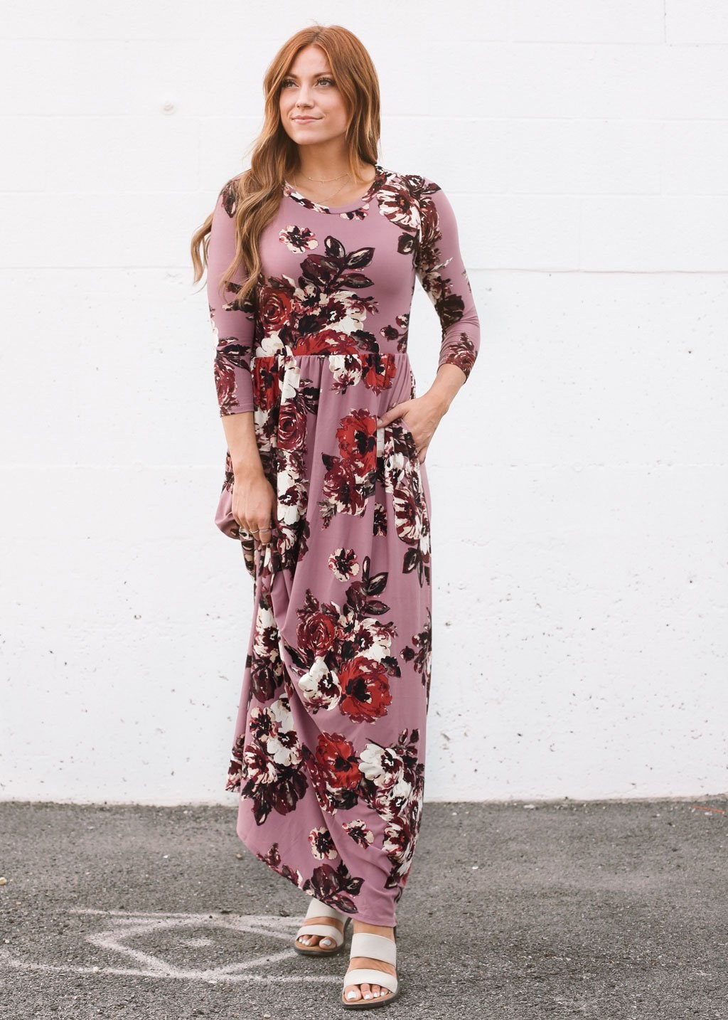 Model Design Bridesmaid Hijab 0gdr Classic Rose Maxi Dress