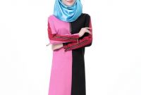 Model Model Baju Bridesmaid Hijab 2019 8ydm Patchwork islamic Clothing for Women Liner Chiffon Traditional Arabic Clothing islamic Abaya New Arrival Muslim Women Clothing In islamic Clothing