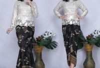 Model Model Baju Bridesmaid Hijab 2019 S5d8 Cantika Sulam Kurung with Printed Batik Skirt Free Belt