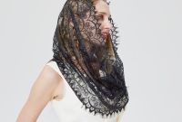 Model Model Bridesmaid Hijab 2019 Ftd8 Us $7 68 Off Aliexpress Buy Design Women soft Black White Lace Scarf Rings La S Shawls Foulard Femme Headband Wedding Hijab Church Scarves