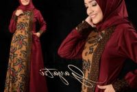 Model Model Gamis Batik Untuk Pesta Pernikahan Ftd8 â 60 Baju Gamis Batik Cantik Desain Kombinasi Modern Trend