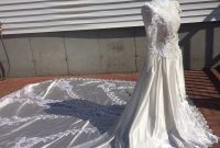 Model Vintage Bridesmaid Dress Hijab Dwdk Details About Vintage 80s 90s Beaded Wedding Dress Cathedral