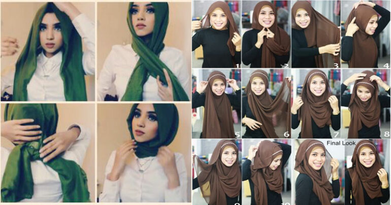 Tutorial Hijab Ikat Pita Ragam Muslim 