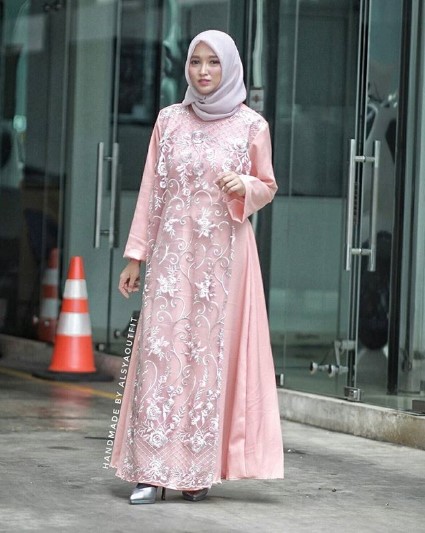  Pesta  Brokat  2022 Model  Baju  Gamis Ragam Muslim