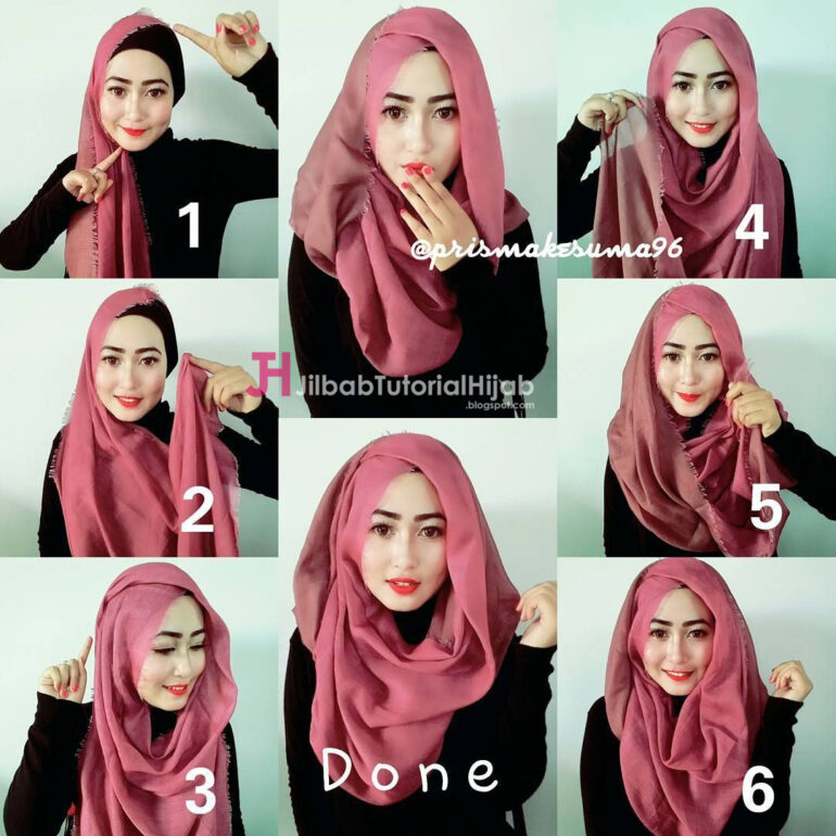 Gambar Tutorial Hijab Kekinian – Ragam Muslim