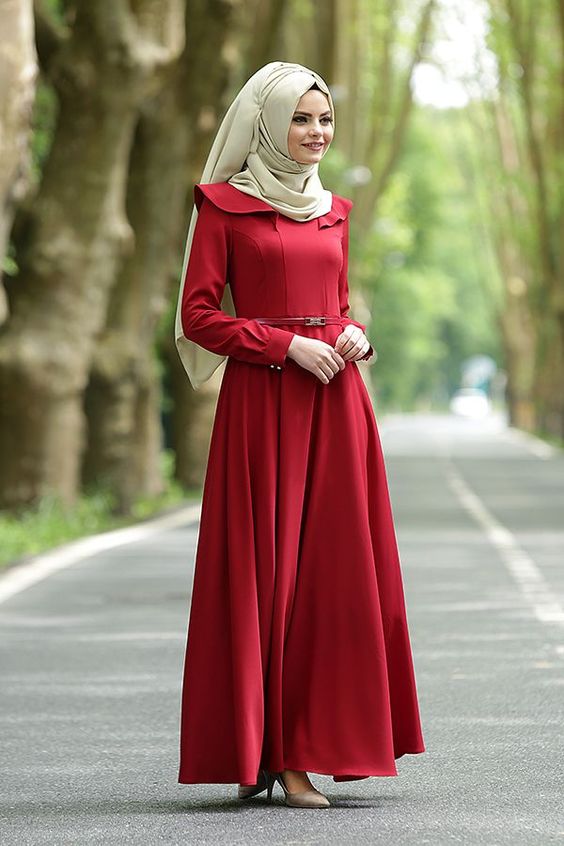  Gambar  Model Gamis  Remaja Terbaru  Ragam Muslim