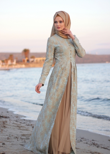 Model Gamis Brokat Simple Dan Elegan  Ragam Muslim