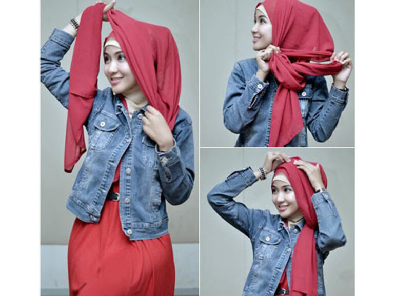 Tutorial Hijab Segi Empat Simple Buat Remaja Ragam Muslim