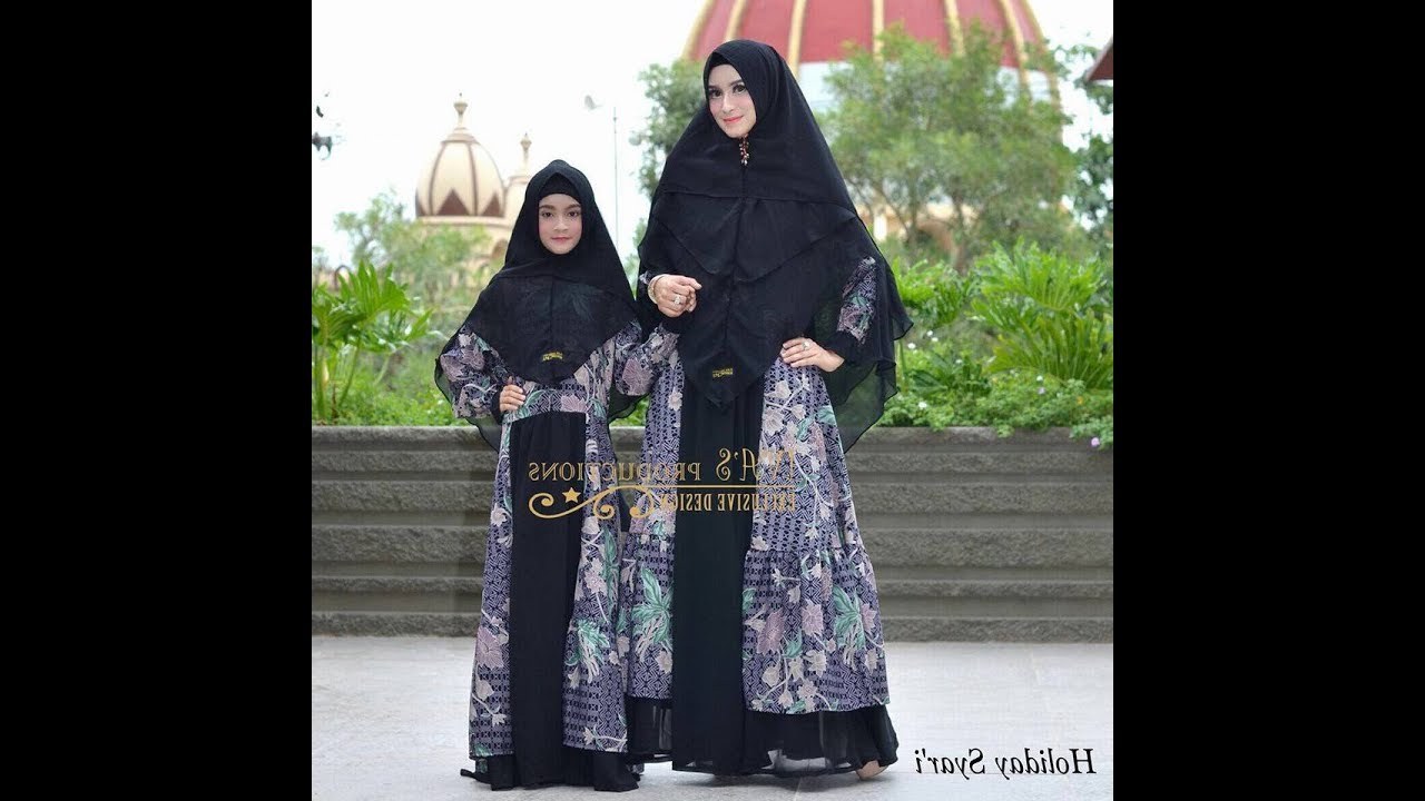 Bentuk Baju Lebaran Anak Anak 2018 3ldq Baju Syari Couple Ibu Dan Anak Terbaru 2018