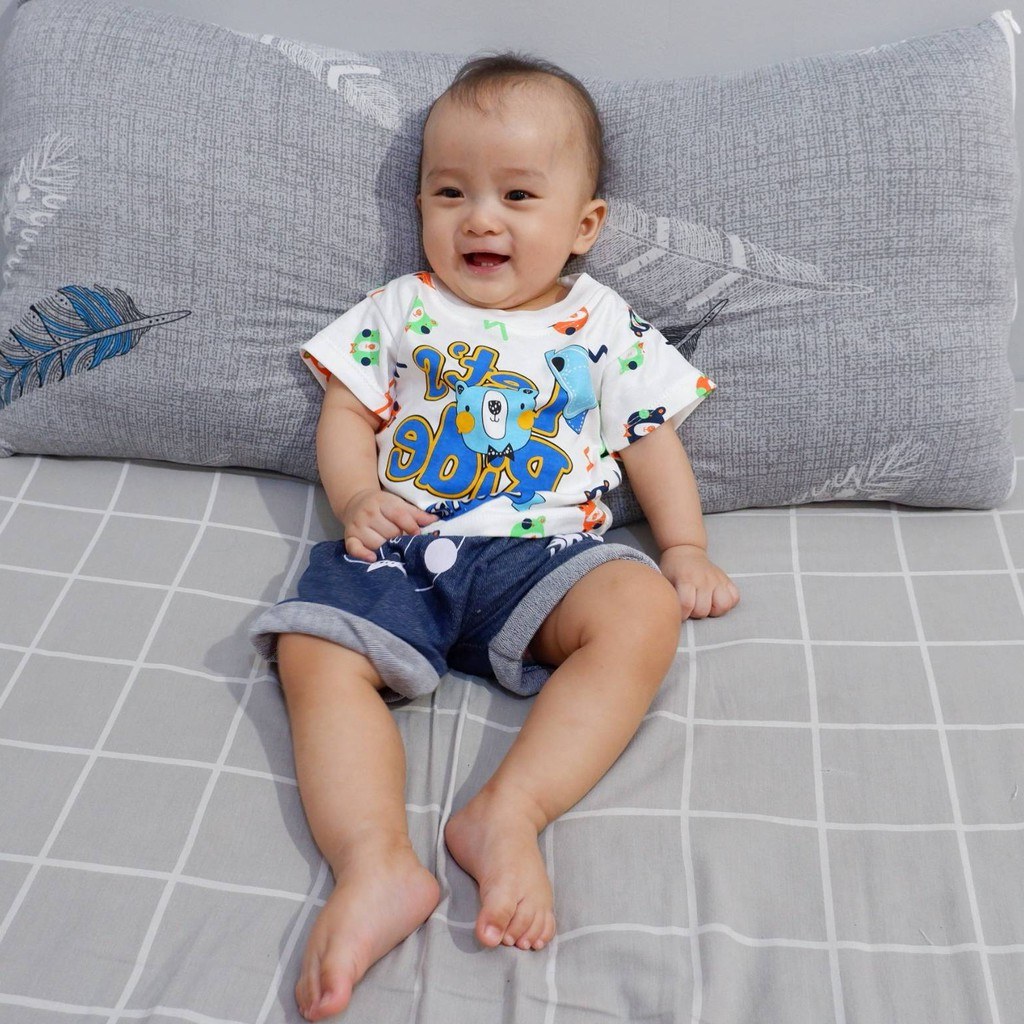 Bentuk Baju Lebaran Bayi 6 Bulan Zwdg Setelan Baju Celana Bayi Anak Laki Laki Usia 3 12 Bulan