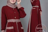 Bentuk Baju Lebaran Simpel Elegan 0gdr Gamis Modern Simple Elegan Wolfis Hasna Gamisalya