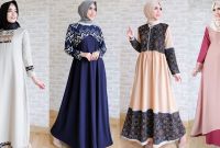 Bentuk Baju Lebaran Thn 2018 3ldq Model Baju Muslim Abaya Terbaru 2018 Untuk Acara Keluarga