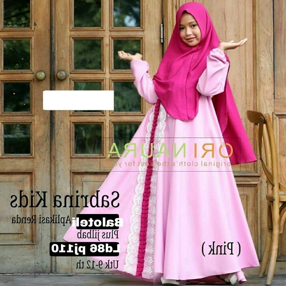 Bentuk Baju Lebaran Untuk Anak Usia 13 Tahun Zwdg Jual Gamis Anak Sabrina ori Naura Baju Muslim Umur 9 12