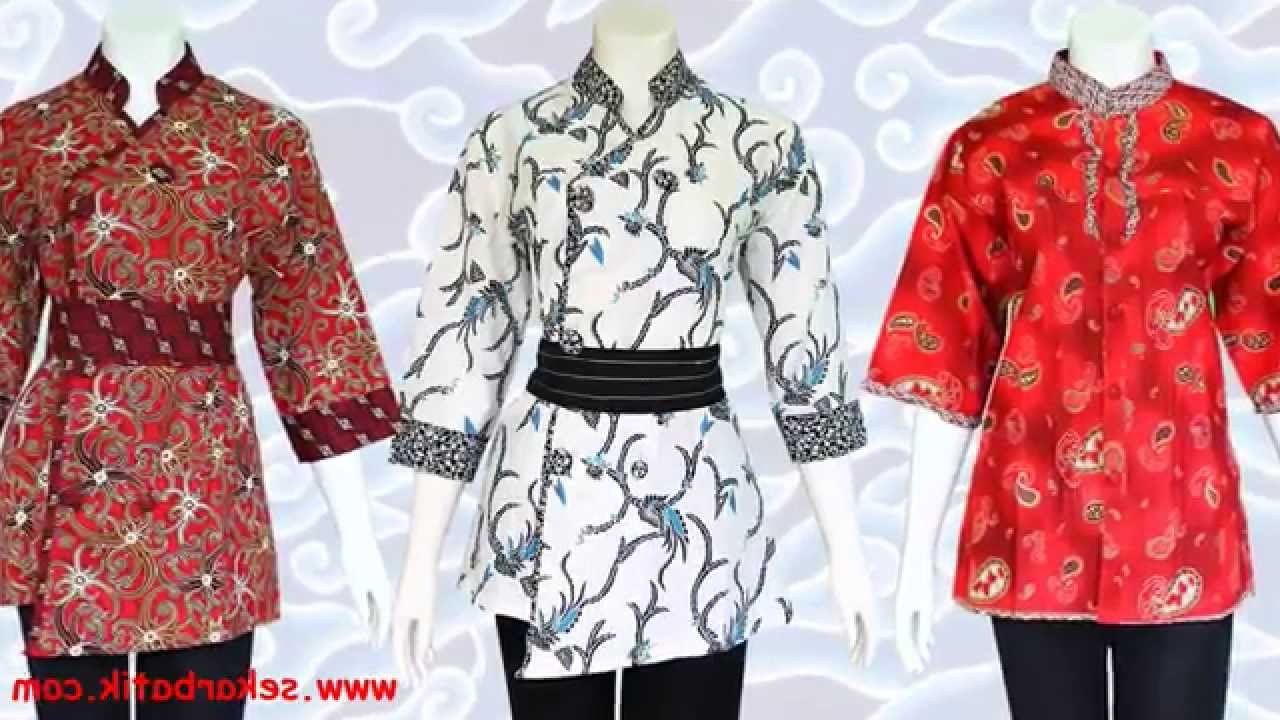 Bentuk Baju Lebaran Wanita Terbaru Q5df Baju Batik Wanita Modern Model Terbaru