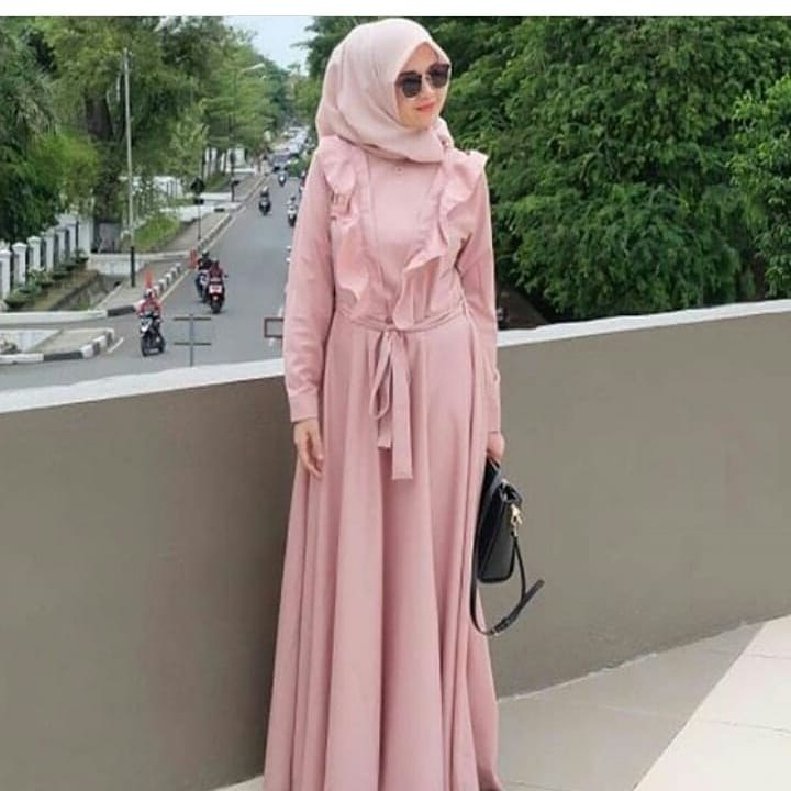 Bentuk Fashion Muslimah Terbaru 2020 Fmdf 39 Desain Model Long Dress Muslim 2020 Terbaru – Model