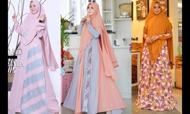 Bentuk Fashion Muslimah Terbaru 2020 Zwd9 12 Model Baju Gamis Syari Elegan Terbaru 2019 2020