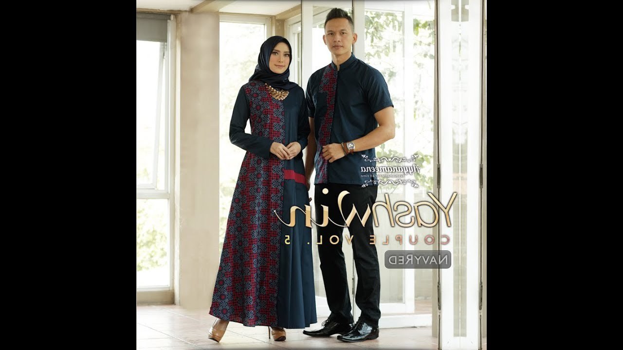 Bentuk Koleksi Baju Lebaran 2019 Wddj Trend Gamis Batik Modern Terbaru Couple Keluarga Untuk