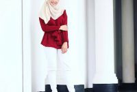 Bentuk Model Baju Lebaran 2018 atasan Q0d4 18 Model Baju Muslim Terbaru 2018 Desain Simple Casual