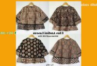 Bentuk Model Baju Lebaran 2018 atasan Tqd3 Model Baju Batik Wanita Terbaru Trend Batik Kerja atasan
