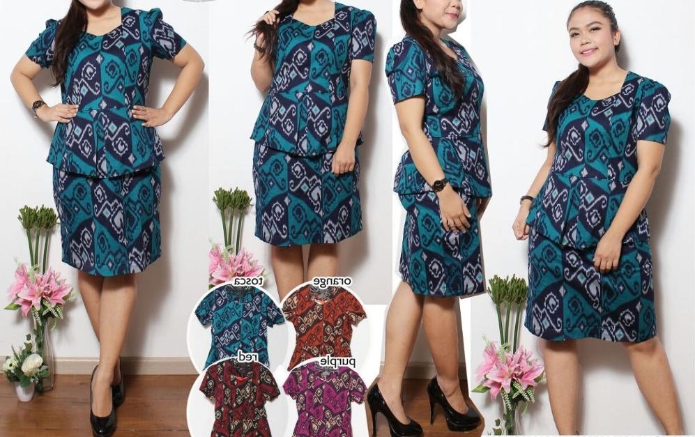 Bentuk Model Baju Lebaran Untuk orang Gemuk Zwd9 Model Baju Batik Untuk Wanita Gemuk Agar Terlihat Langsing