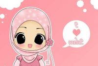 Bentuk Muslimah Bercadar Hitam 3ldq Hijab Animasi Hitam Putih Gambar islami