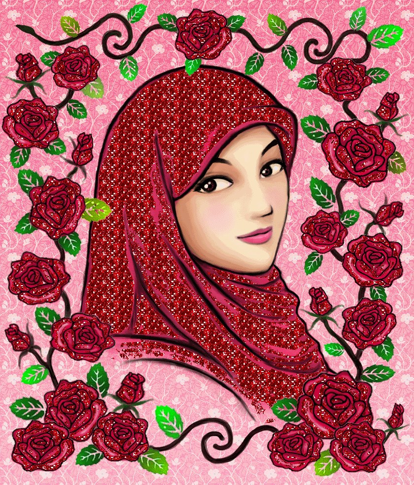 Bentuk Muslimah Kartun Cantik Berhijab 4pde Gambar Kartun Muslimah Cantik Berhijab Animasi Bergerak