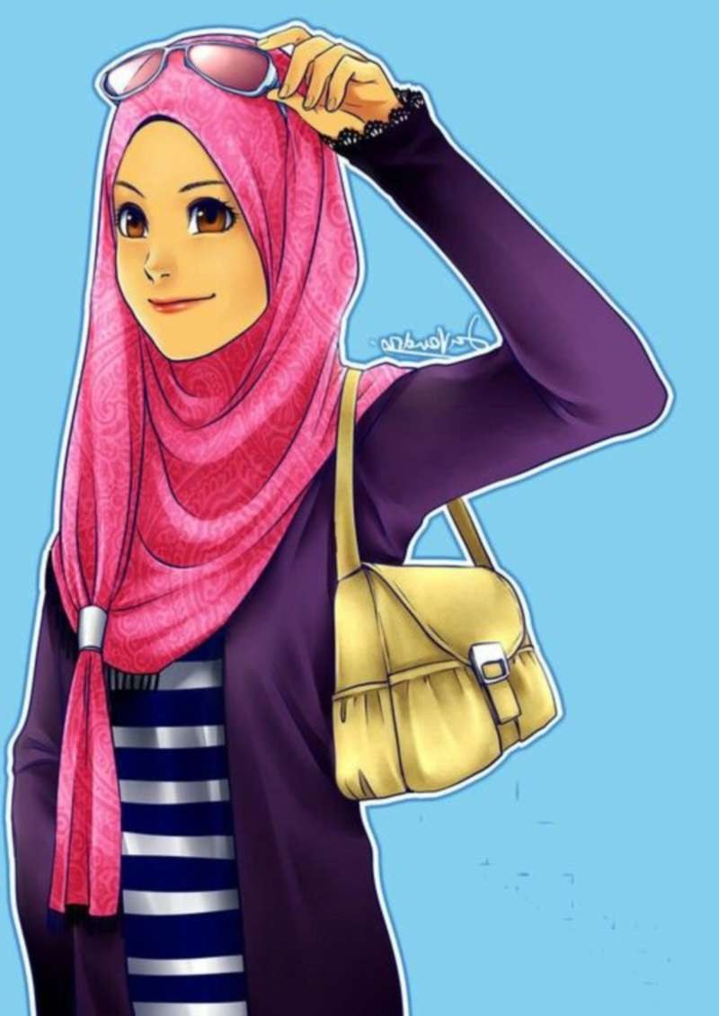 Bentuk Muslimah Kartun Cantik Berhijab Drdp 17 Gambar Kartun Muslimah Cantik Berhijab Anak Cemerlang