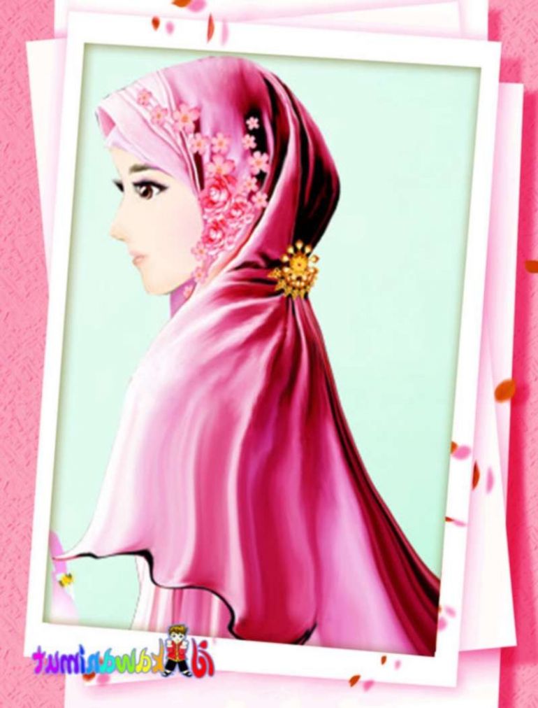 Bentuk Muslimah Kartun Cantik Berhijab Ffdn 17 Gambar Kartun Muslimah