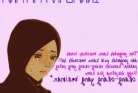 Bentuk Muslimah Kartun Menangis J7do Gambar Kartun Muslimah Hujan