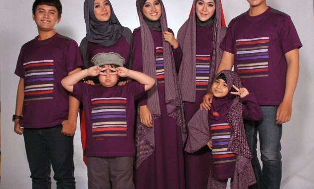 Bentuk Seragam Baju Lebaran Drdp 25 Model Baju Lebaran Keluarga 2018 Kompak &amp; Modis