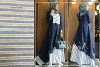 Bentuk Trend Baju Lebaran Anak 2018 Ipdd Trend Baju Lebaran 2018 Nabilla Navy Model Baju Gamis