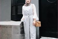 Design Baju Lebaran Ala Selebgram Thdr 17 Gaya Outfit Baju Jumpsuit Berhijab Ala Selebgram 2019