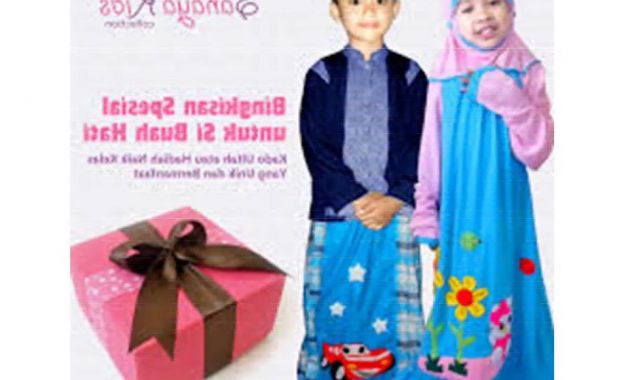 Design Baju Lebaran Anak Perempuan 2018 3id6 Model Baju Muslim Anak Laki Laki Dan Perempuan Terbaru