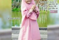 Design Baju Lebaran Anak Perempuan Umur 8 Tahun 87dx Baju Muslim Gamis Anak Perempuan Pakaian Syari Set