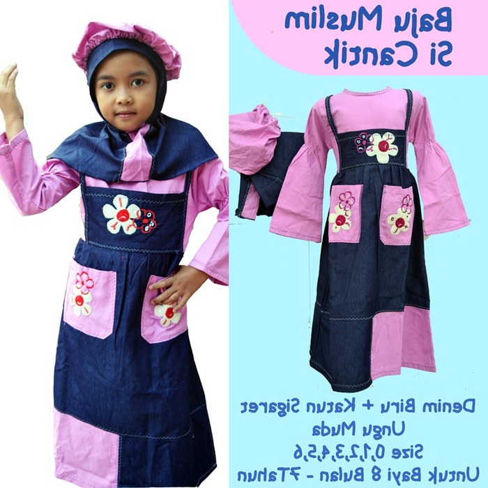 Design Baju Lebaran Anak Perempuan Umur 8 Tahun Wddj Jual Baju Muslim Anak Wanita Umur 4 8 Tahun