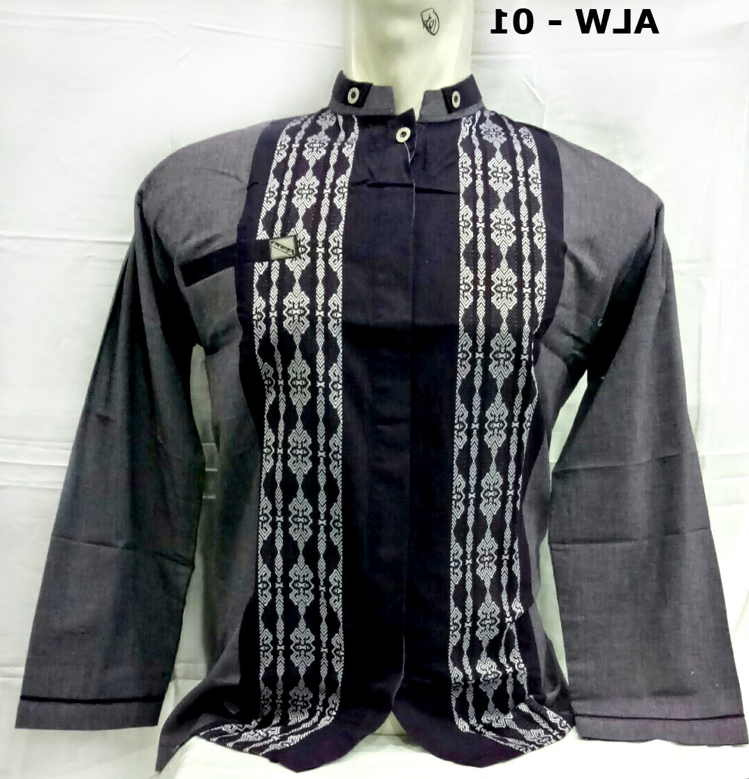 Design Baju Lebaran Pria 2018 Mndw Gambar Baju Muslim Pria Baju Koko Lengan Panjang Model