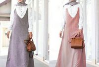 Design Baju Lebaran Simpel Ftd8 Model Gamis Terusan Katun Linen Remaja Modern Delois Dress