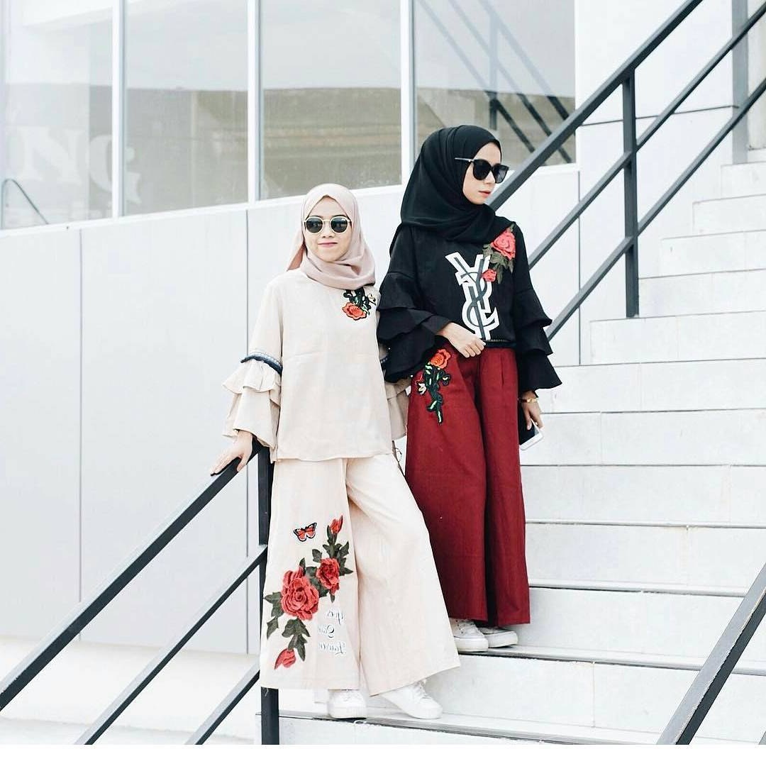 Design Baju Lebaran Tahun 2018 Kvdd 20 Trend Model Baju Muslim Lebaran 2018 Casual Simple Dan