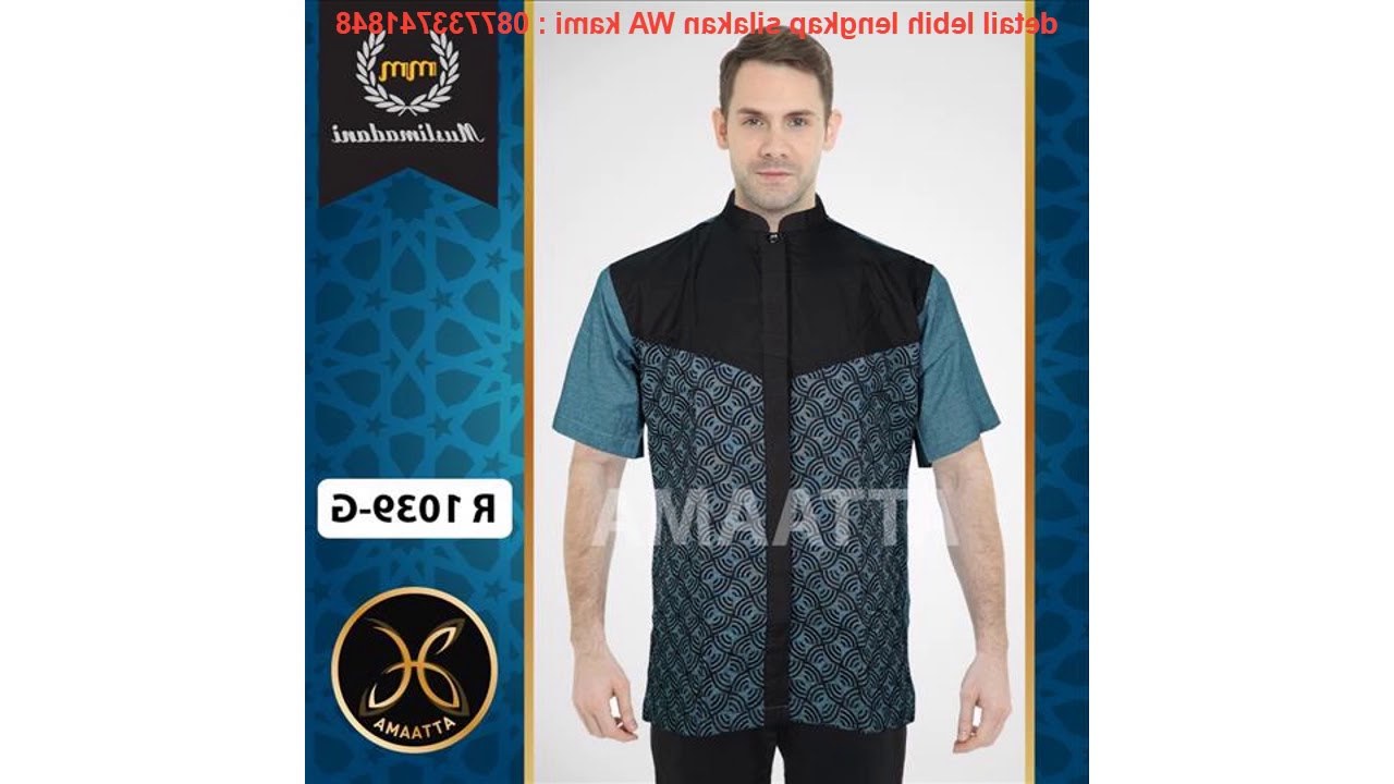 Design Baju Lebaran Untuk Pria 3id6 Baju Pria Kemeja Koko Lebaran Muslim Keren Premium Terkini